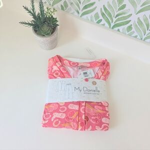 My Danielle Pink Cowgirl Pajama Set Small NWT